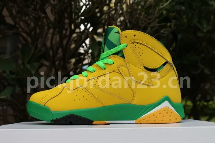 Authentic Air Jordan 7 PE Oregon Ducks