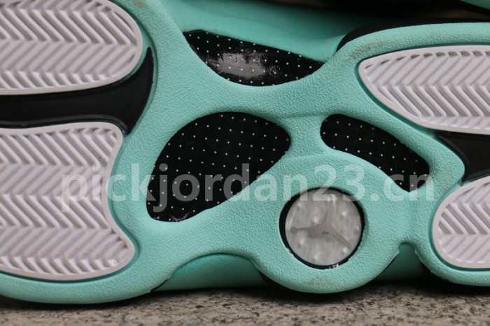 Authentic Air Jordan 13  Island Green 