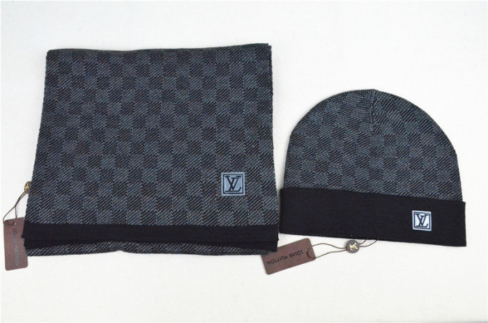 LV Wool Cap Scarf AAA-037