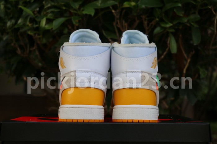 Authentic Off White x Air Jordan 1 White Yellow