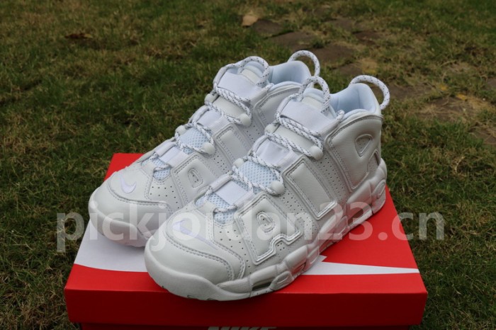 Authentic Nike Air More Uptempo Tripe White