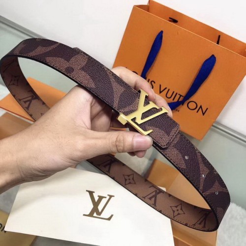 Super Perfect Quality LV Belts(100% Genuine Leather Steel Buckle)-1883