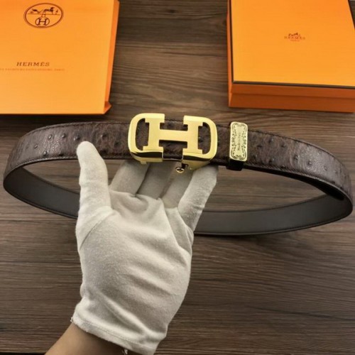 Super Perfect Quality Hermes Belts(100% Genuine Leather,Reversible Steel Buckle)-198