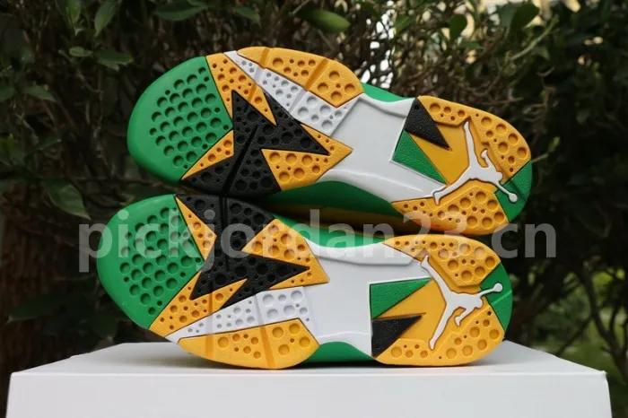 Authentic Air Jordan 7 PE Oregon Ducks