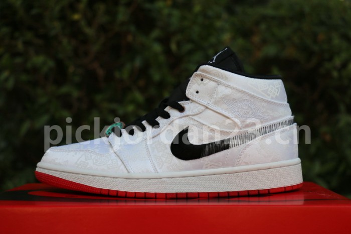 Authentic CLOT x Air Jordan 1 Mid“ Fearless”