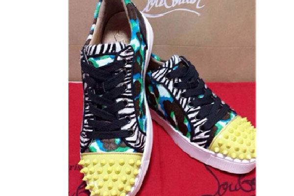 Super Max Perfect Christian Louboutin Louis Junior Spikes Colorful（with receipt)
