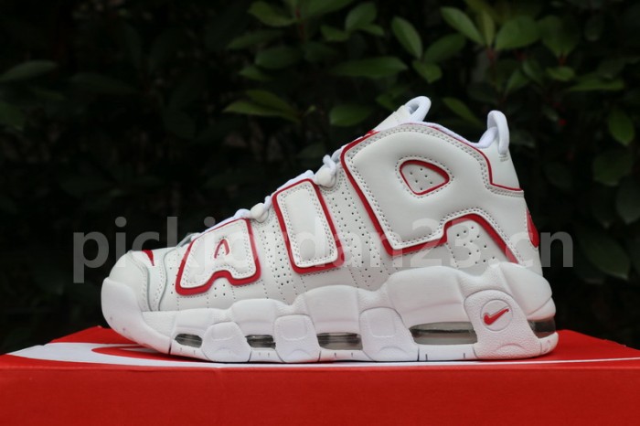 Authentic Nike Air More Uptempo “White/Varsity Red”