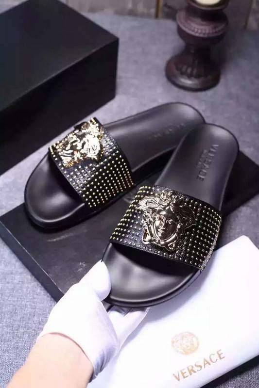 Versace men slippers AAA-058