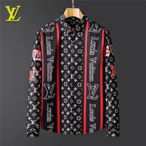 LV long sleeve shirt men-081(M-XXXL)