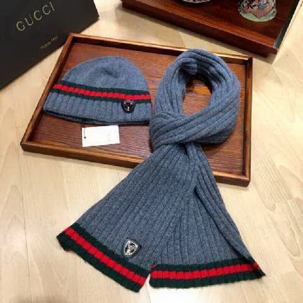 G Wool Cap Scarf AAA-135