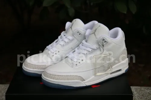 Authentic Air Jordan 3 White Cat