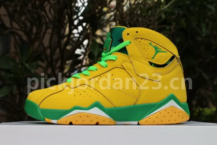 Authentic Air Jordan 7 PE Oregon Ducks
