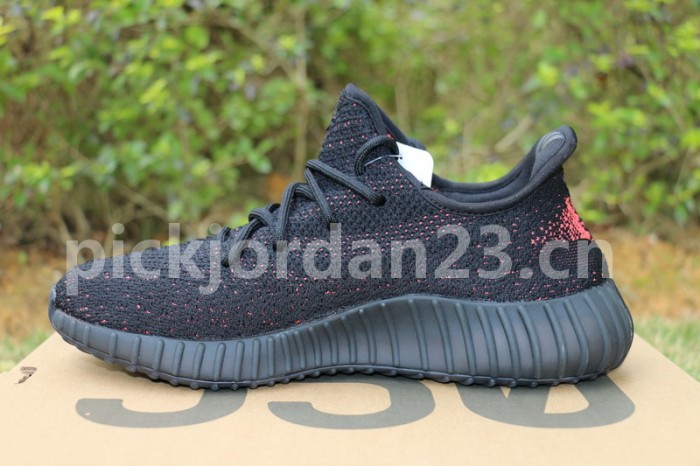 Authentic Yeezy 350 Boost V2 Black Red X G