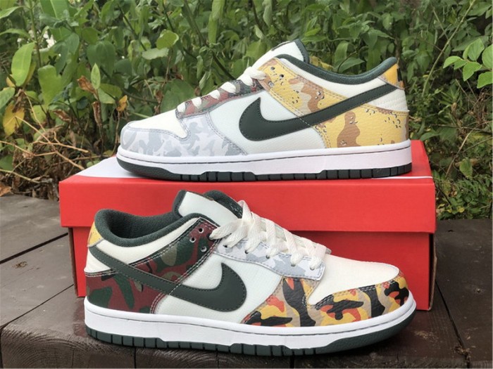 Authentic Nike Dunk Low SE Multi Camo