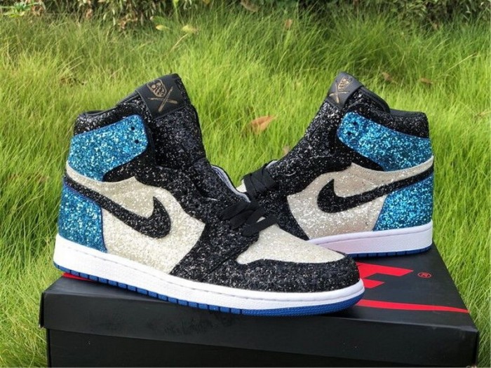 Authentic North Pole Chicago Air Jordan 1 Blue