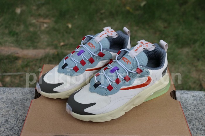 Authentic Travis Scott x Nike Air Max 270 React “Cactus Trails” kids size