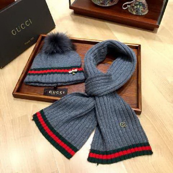 G Wool Cap Scarf AAA-140