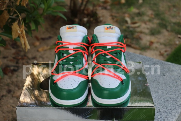 Authentic OFF-WHITE x Nike Dunk Low Green