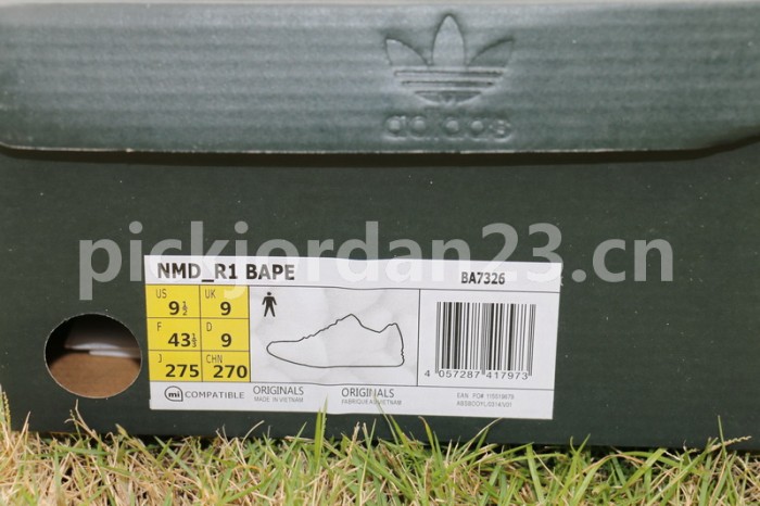 Authentic BAPE x AD NMD Olive