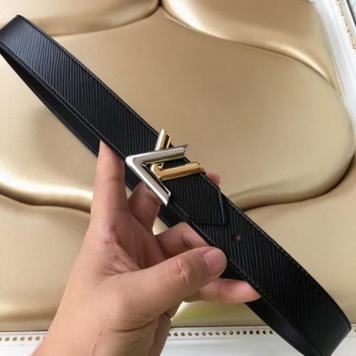 Super Perfect Quality LV women Belts(100% Genuine Leather,Steel Buckle)-021