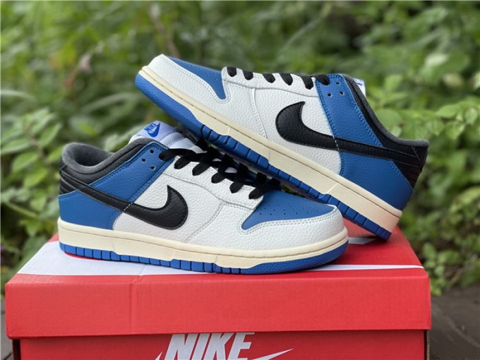 Authentic Nike Dunk Low White Blue