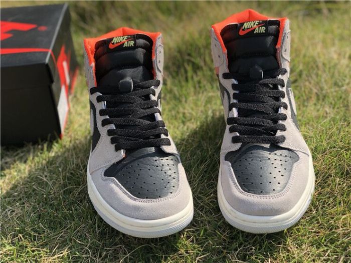 Authentic Cspace Air Jordan 1 OG High Grey Pink