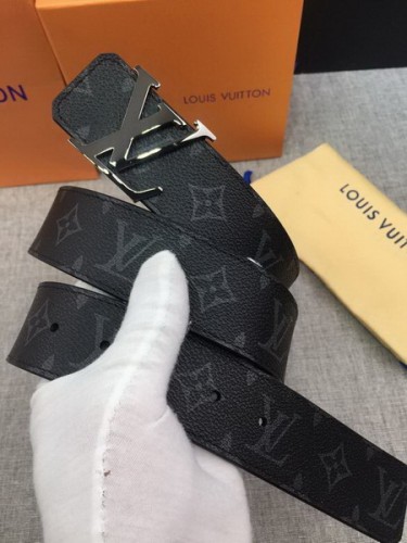 Super Perfect Quality LV Belts(100% Genuine Leather Steel Buckle)-2244