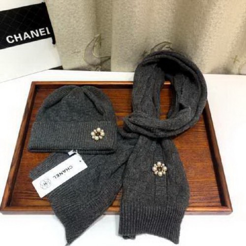 CHAL Wool Cap Scarf AAA-075