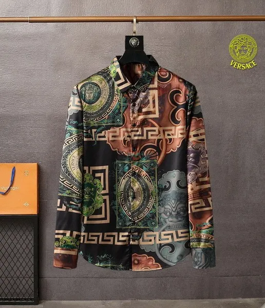 Versace long sleeve shirt men-121(M-XXXL)