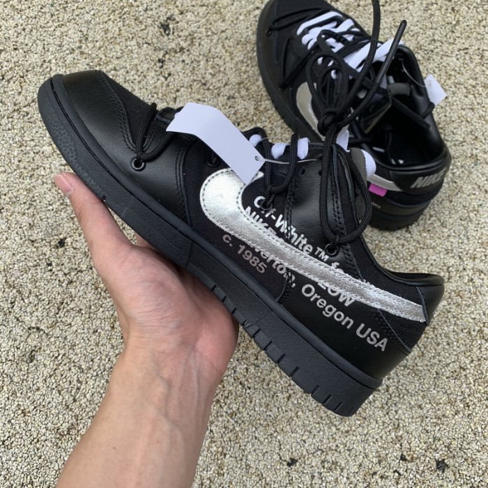 Authentic OFF-WHITE x Nike Dunk Low “The 50”  DM1602 001