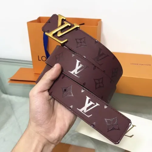 Super Perfect Quality LV Belts(100% Genuine Leather Steel Buckle)-1154