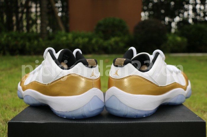 Authentic Air Jordan 11 Low “Metallic Gold”