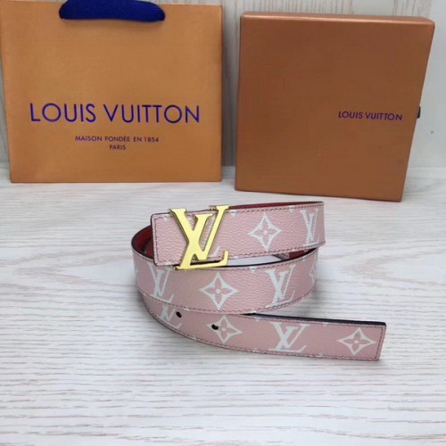 Super Perfect Quality LV women Belts(100% Genuine Leather,Steel Buckle)-069