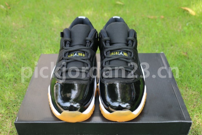 Authentic Air Jordan 11 Low “Black/Gum”