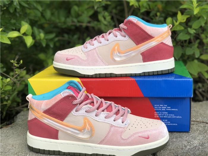 Authentic Social Status x Nike Dunk Low Pink