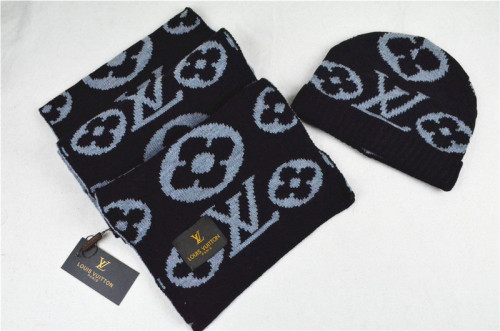 LV Wool Cap Scarf AAA-022