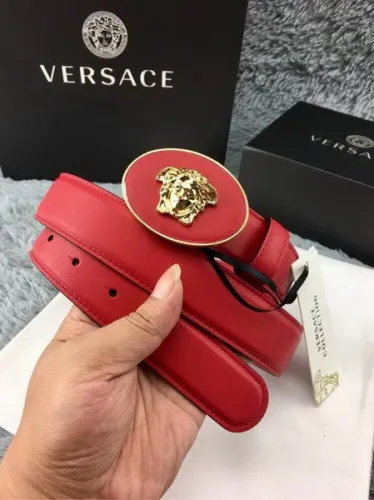 Super Perfect Quality Versace Belts(100% Genuine Leather,Steel Buckle)-150
