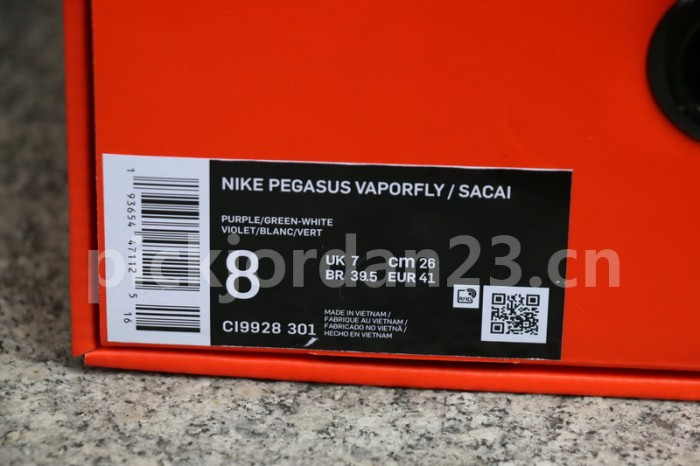 Authentic Sacai x Nike Pegasus VaporFly SP Villain Red