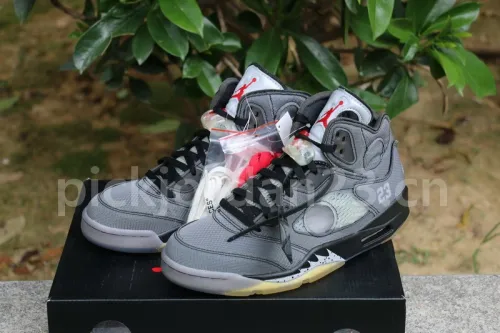 Authentic OFF-WHITE x Air Jordan 5