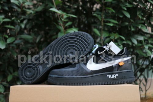 Authentic OFF-WHITE x Nike Air Force 1 Low Black Women size