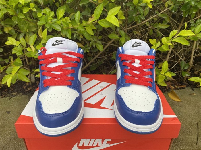 Authentic Nike Dunk Low White Blue