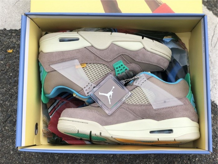 Authentic UNION x Air Jordan 4 Taupe Haze