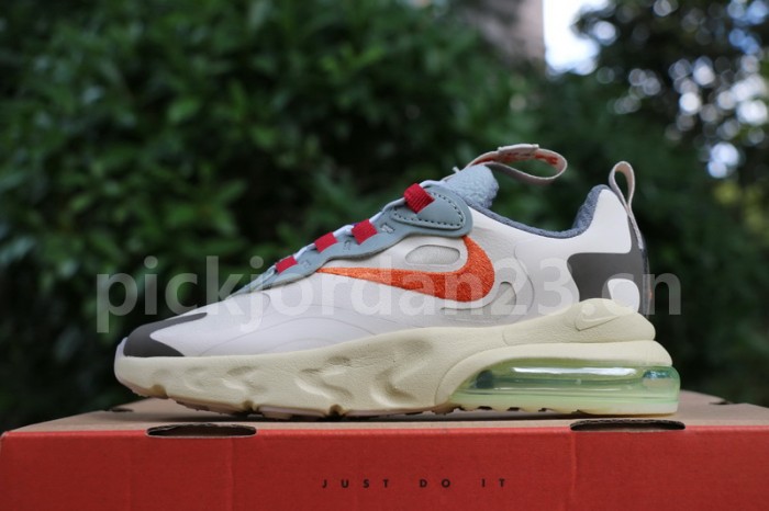 Authentic Travis Scott x Nike Air Max 270 React “Cactus Trails” kids size