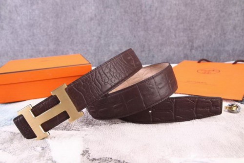 Super Perfect Quality Hermes Belts(100% Genuine Leather,Reversible Steel Buckle)-397