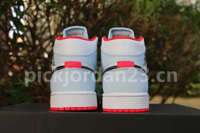Authentic Air Jordan 1 Mid Half Blue