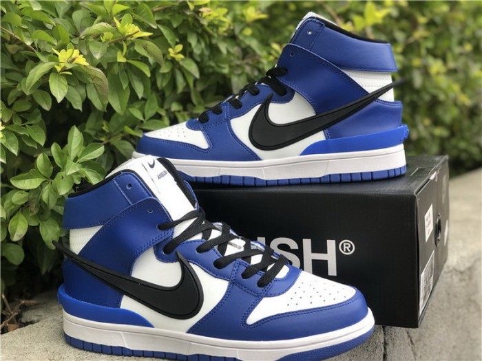 Authentic AMBUSH x Nike Dunk High  Deep Royal 