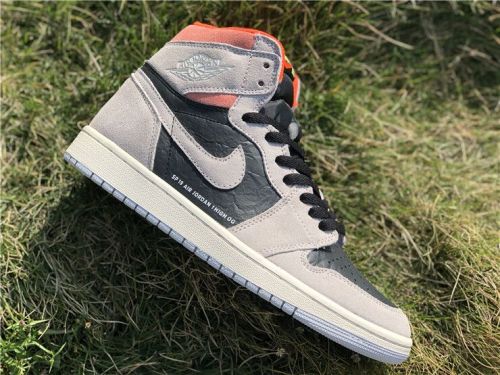 Authentic Cspace Air Jordan 1 OG High Grey Pink