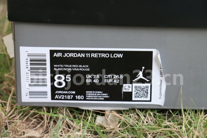 Authentic Air Jordan 11 Low “White Bred”