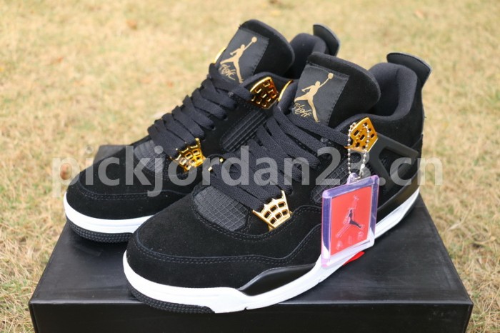 Authentic Air Jordan 4 “Black Suede”