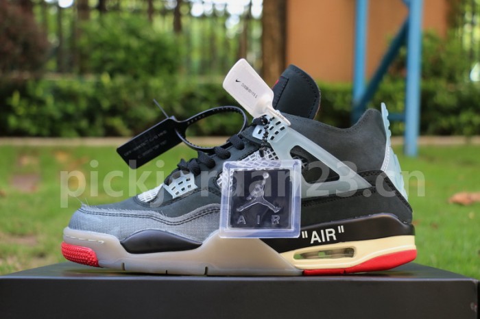 Authentic OFF WHITE x Air Jordan 4 “Bred”
